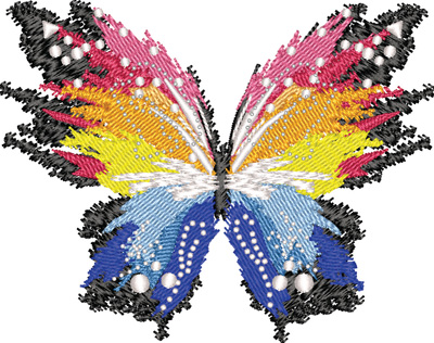 Brilliant Butterfly-Brilliant Butterfly,Butterflies, machine embroidery
