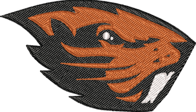 Oregon Beavers-Oregon Beavers, football, Oregon, Sports, Beavers, machine embroidery