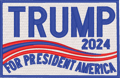 Trump President-Trump President, President, Donald, Trump machine embroidery